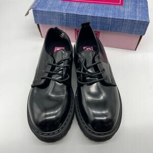 Pop Womens Unity Oxford Shoes Black Size 8M